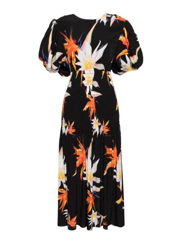 Rotate Birger Christensen Robe Au Genou - Noir