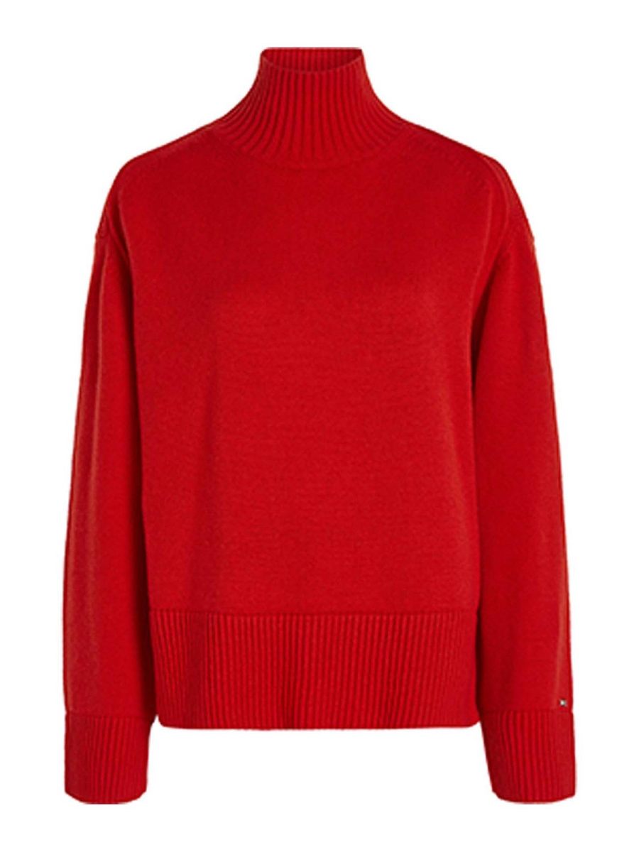 Tommy Hilfiger Pull Col Roulé - Blanc