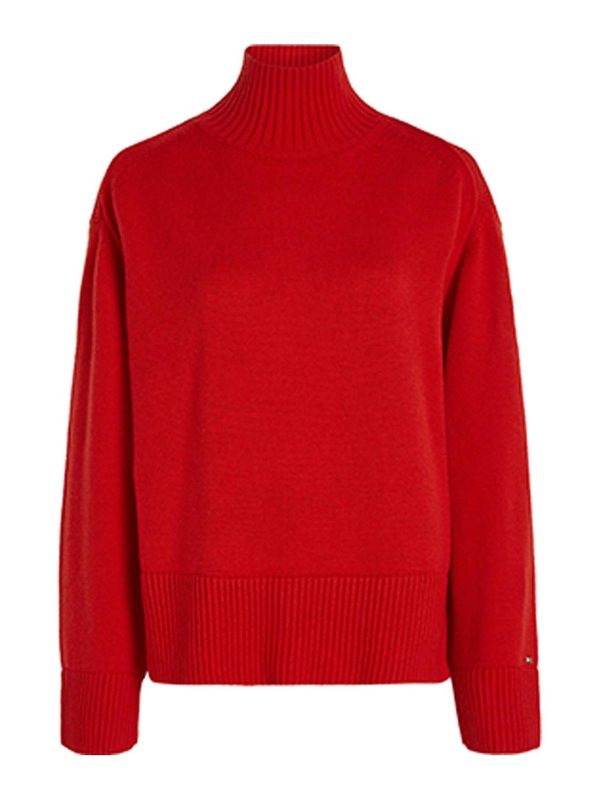 Tommy Hilfiger Pull Col Roulé - Blanc