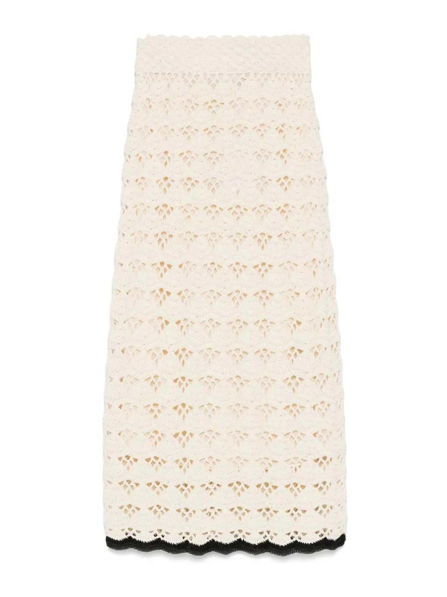 Zimmermann Jupe Midi - Blanc