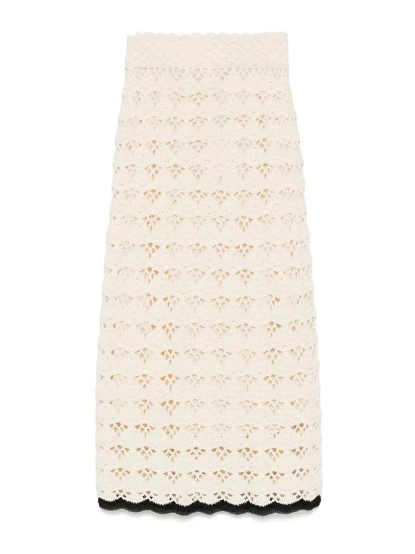 Zimmermann Jupe Midi - Blanc