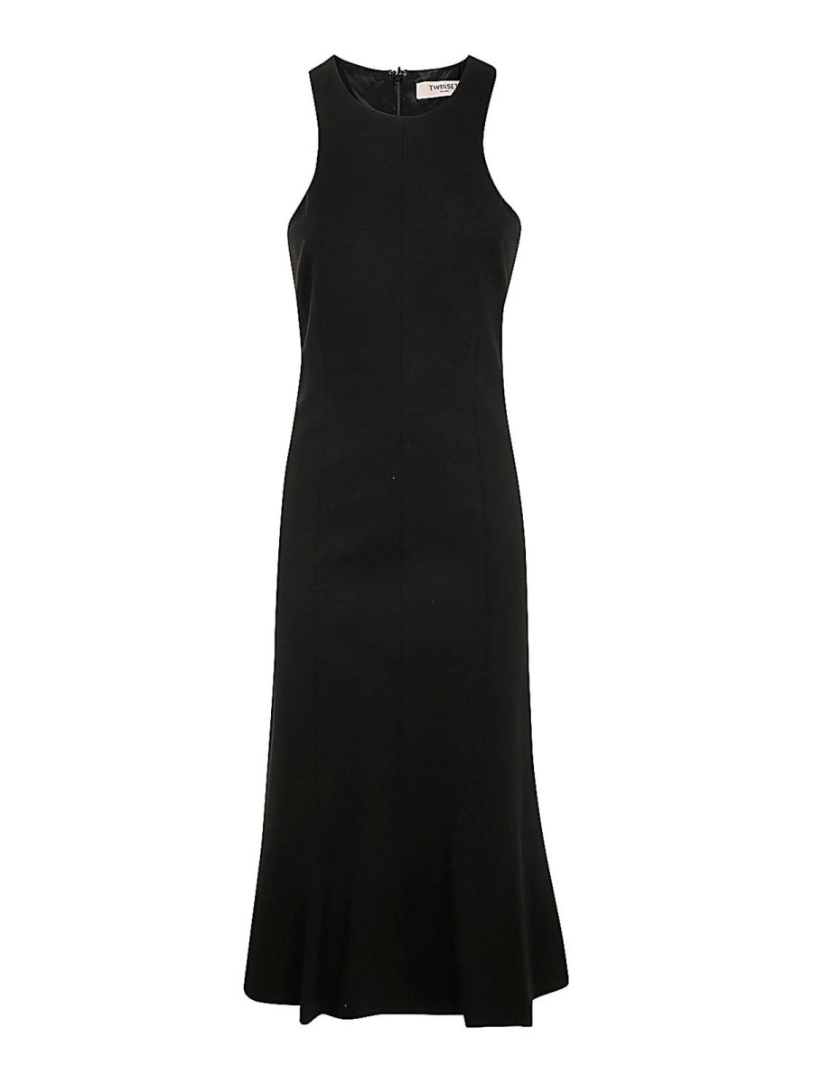 Twinset Robe Au Genou - Noir