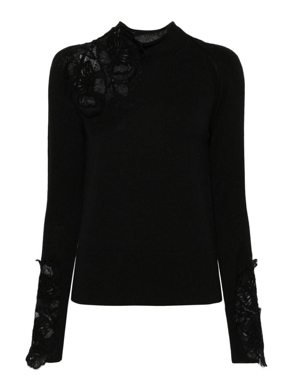 Ermanno Scervino Pull Col Bateau - Noir