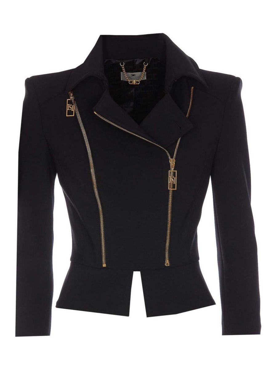 Elisabetta Franchi Veste Casual - Noir
