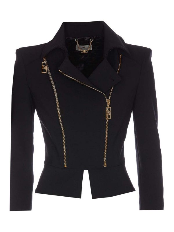 Elisabetta Franchi Veste Casual - Noir