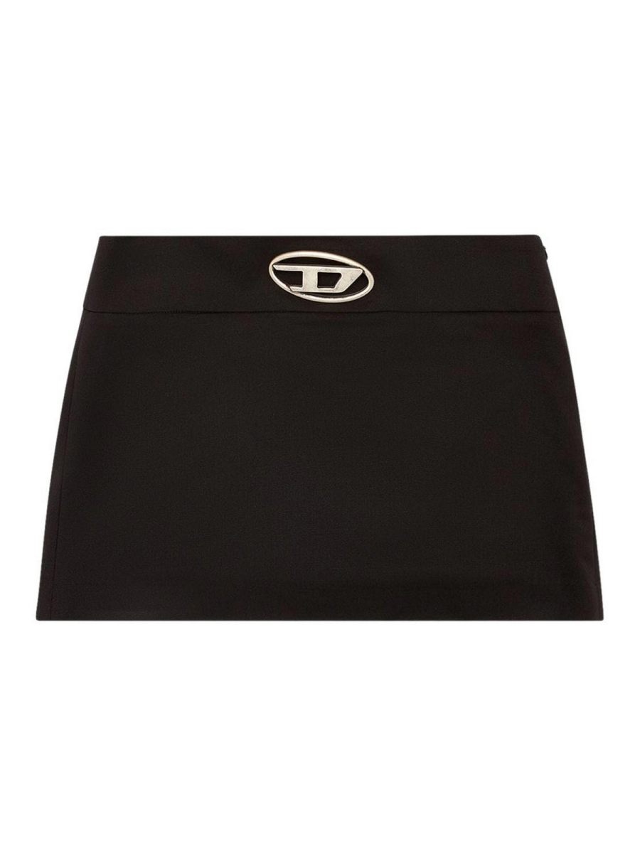 Diesel Robe Au Genou - Noir