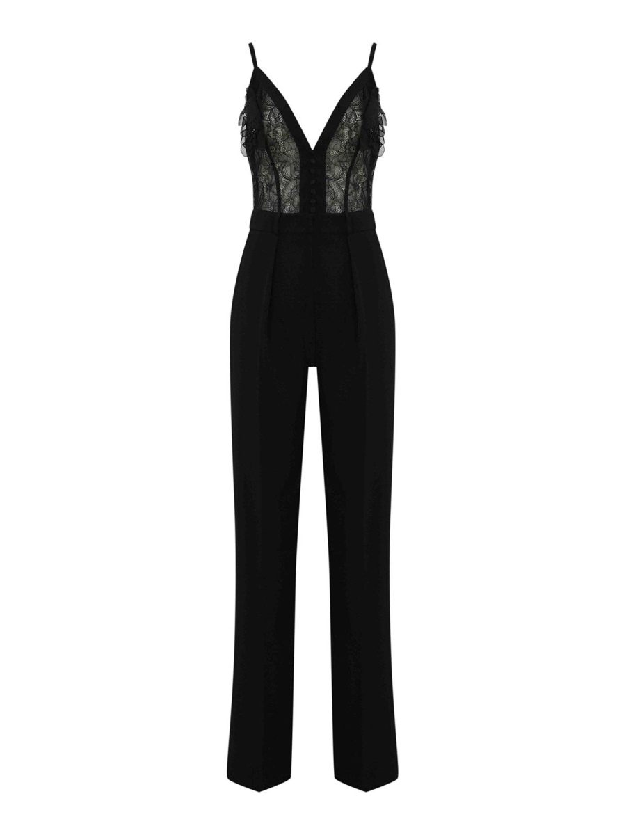 Elisabetta Franchi Combinaison - Noir