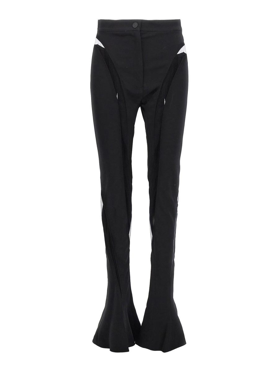 Mugler Pantalons Décontractés - Noir