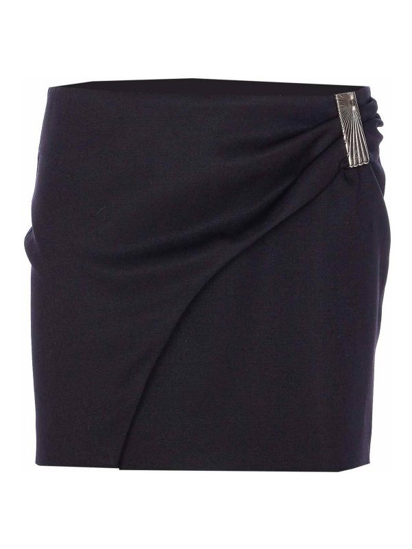 The Attico Jupe Midi - Noir