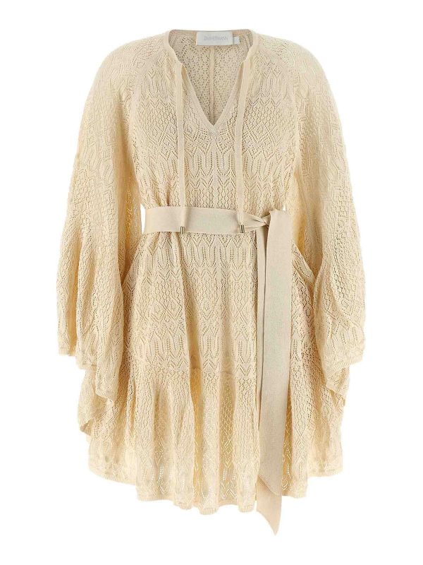 Zimmermann Robe Au Genou - Beige