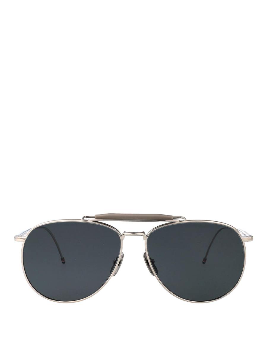 Thom Browne Lunettes De Soleil - Argent