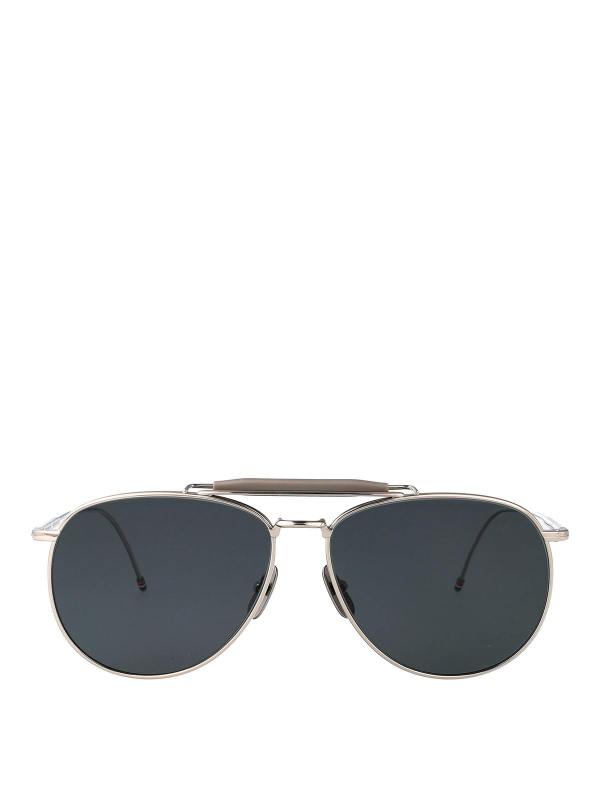 Thom Browne Lunettes De Soleil - Argent