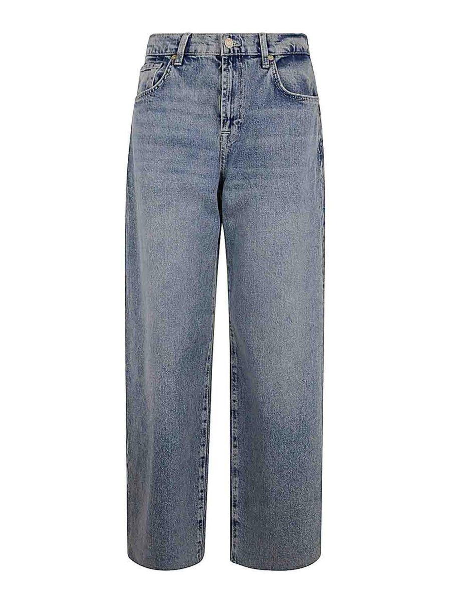 7 For All Mankind Jean Droit - Bleu
