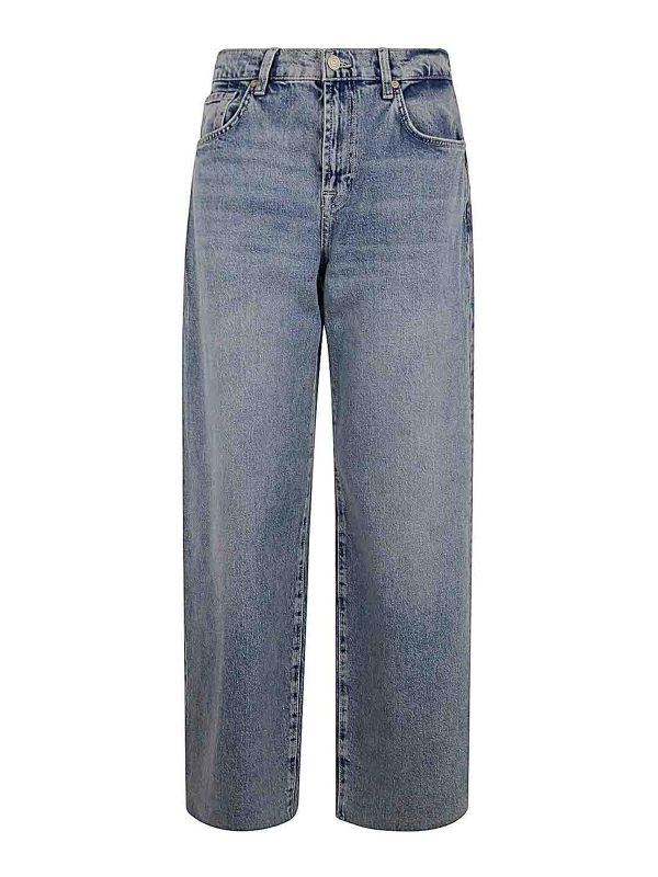 7 For All Mankind Jean Droit - Bleu