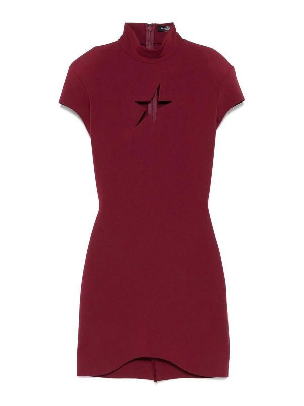 Mugler Robe Courte - Rouge