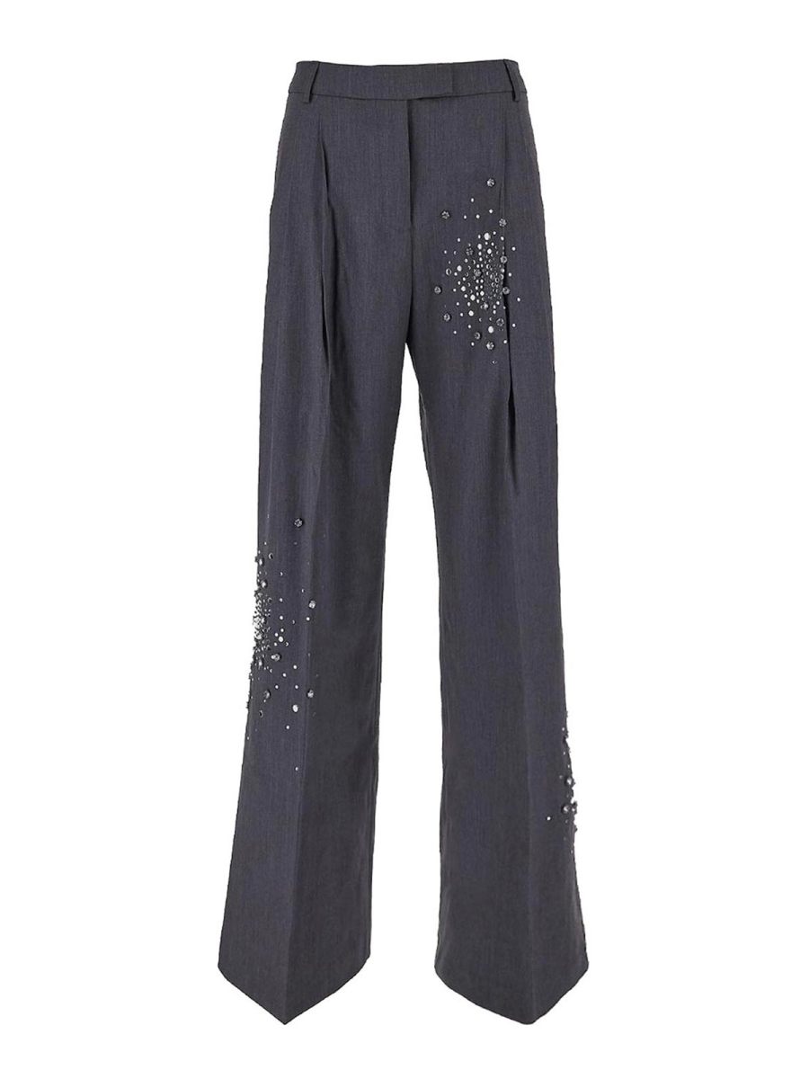 Des Phemmes Pantalons Décontractés - Noir