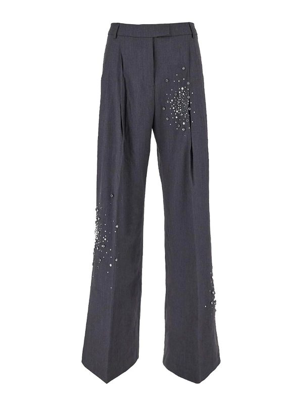 Des Phemmes Pantalons Décontractés - Noir