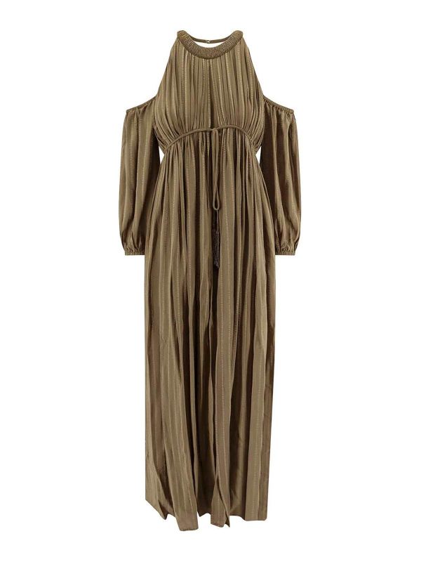 Pinko Robe Au Genou - Vert