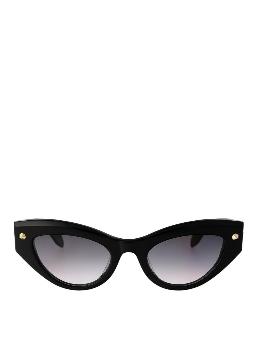 Alexander Mcqueen Lunettes De Soleil - Noir