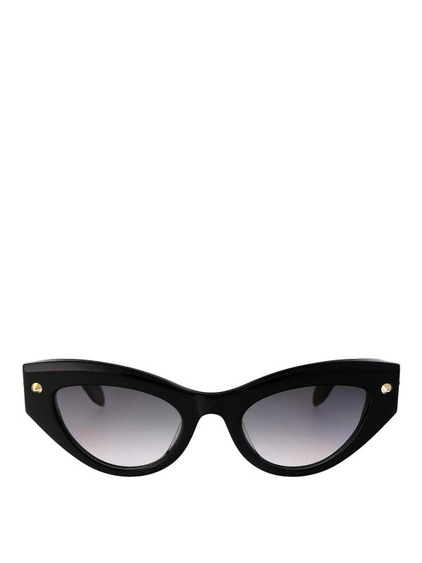 Alexander Mcqueen Lunettes De Soleil - Noir