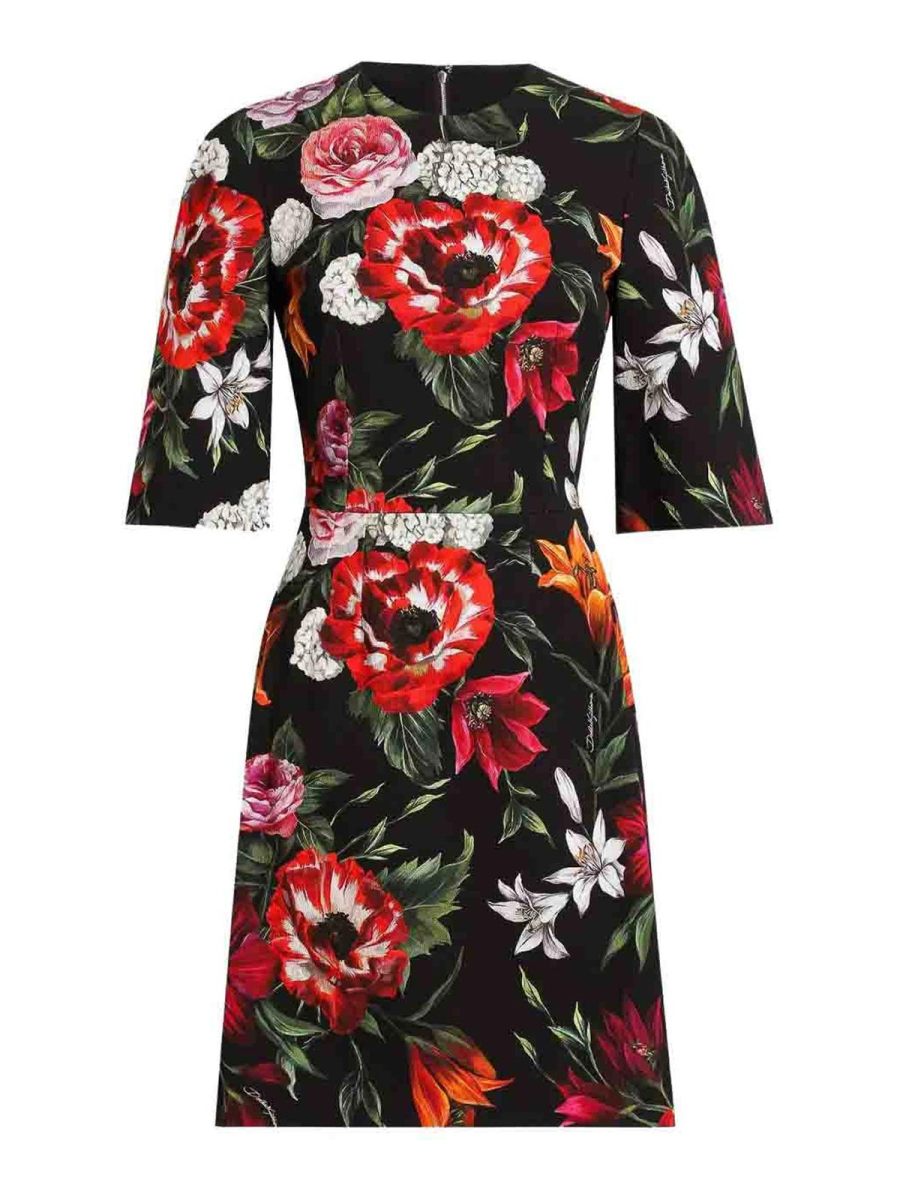 Dolce & Gabbana Robe Au Genou - Noir