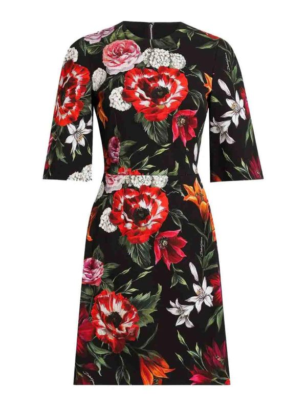 Dolce & Gabbana Robe Au Genou - Noir