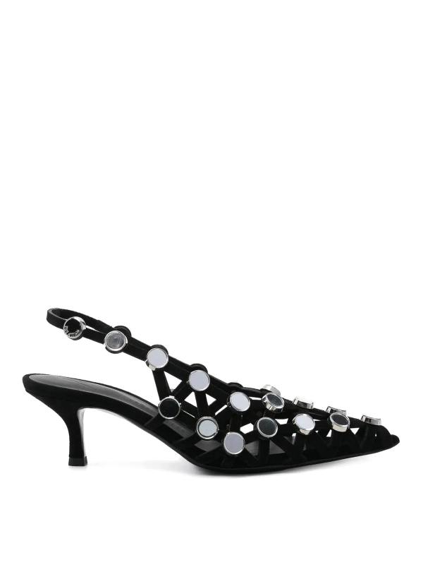 The Attico Chaussures À Talon - Noir
