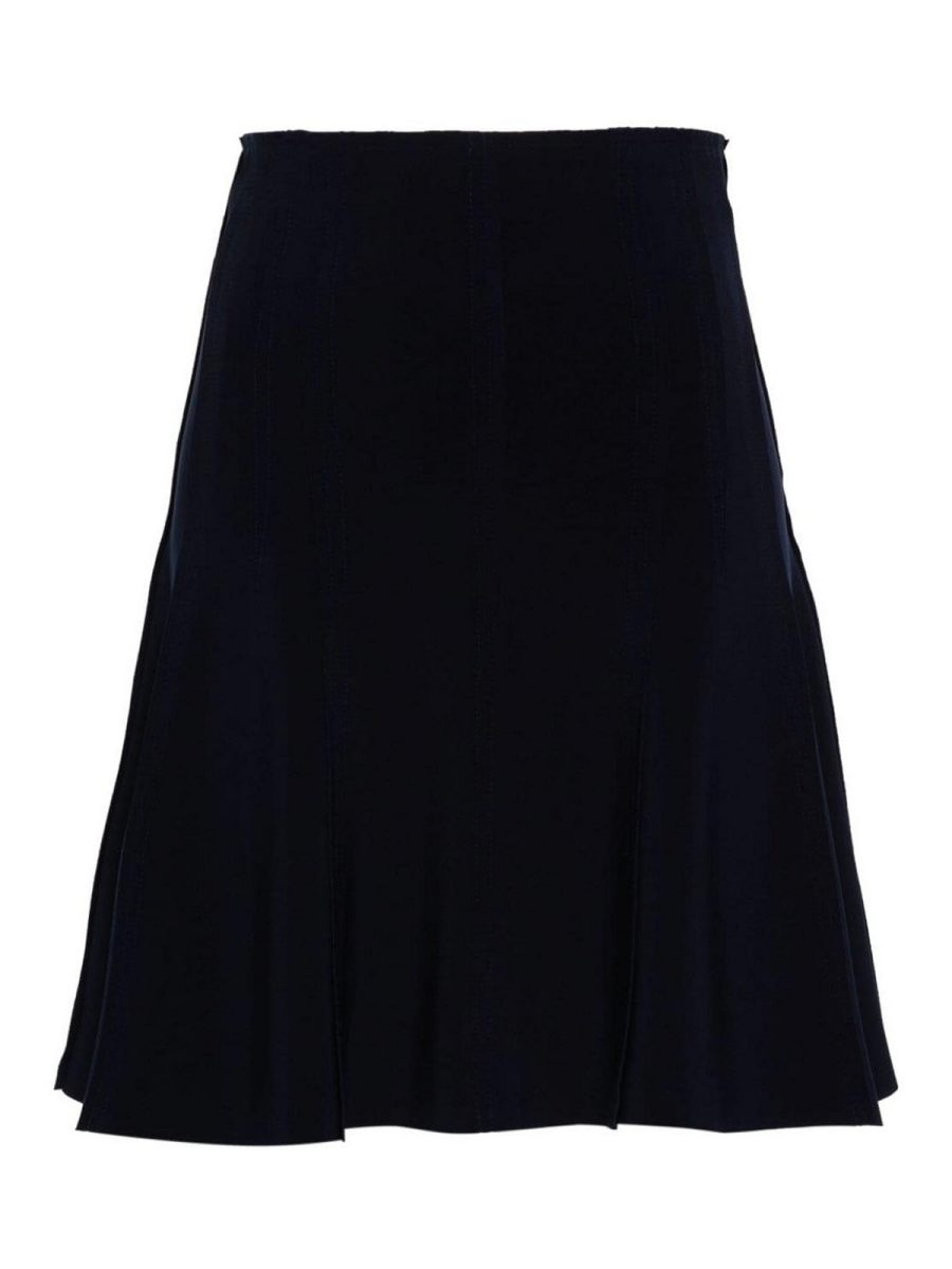 Norma Kamali Jupe Midi - Bleu