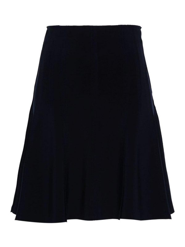 Norma Kamali Jupe Midi - Bleu