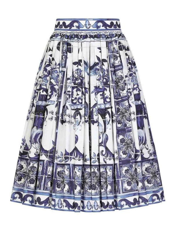 Dolce & Gabbana Jupe Midi - Blanc