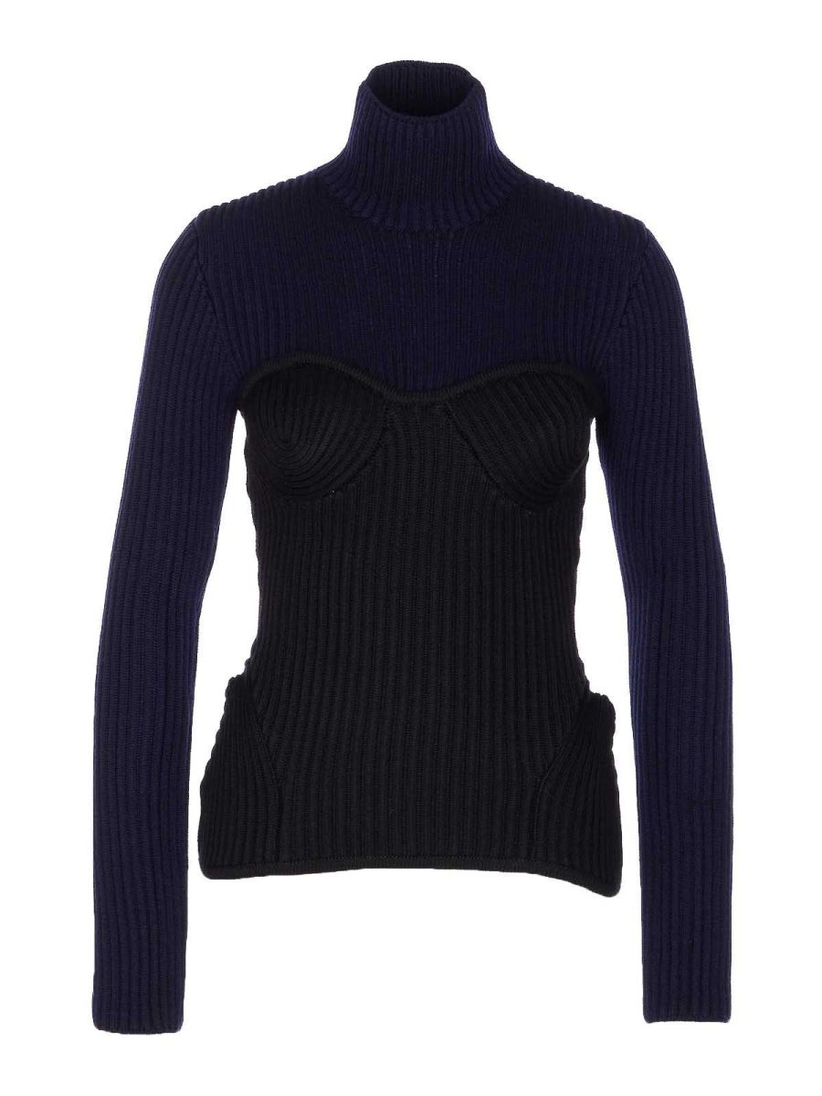 Jean Paul Gaultier Pull Col Rond - Bleu