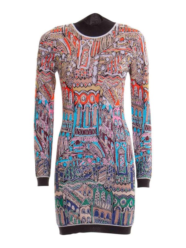 Missoni Robe Au Genou - Multicolore