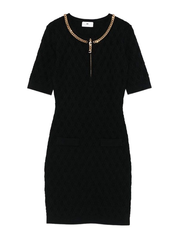 Elisabetta Franchi Robe Courte - Noir