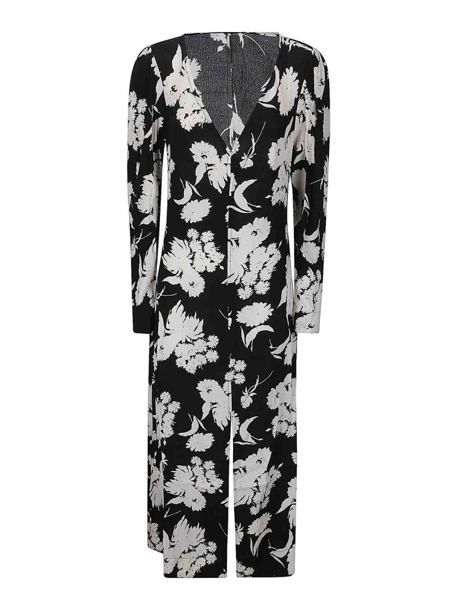 Ganni Robe Au Genou - Noir