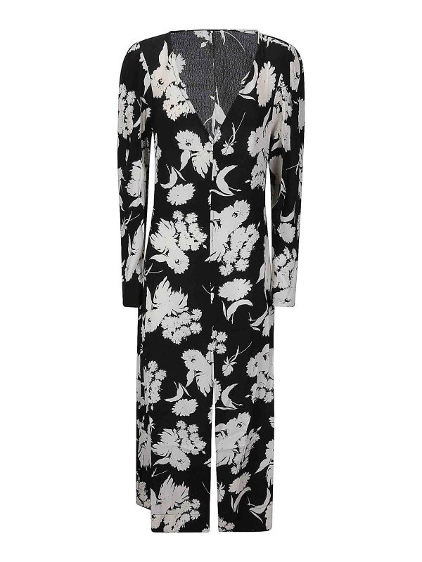 Ganni Robe Au Genou - Noir
