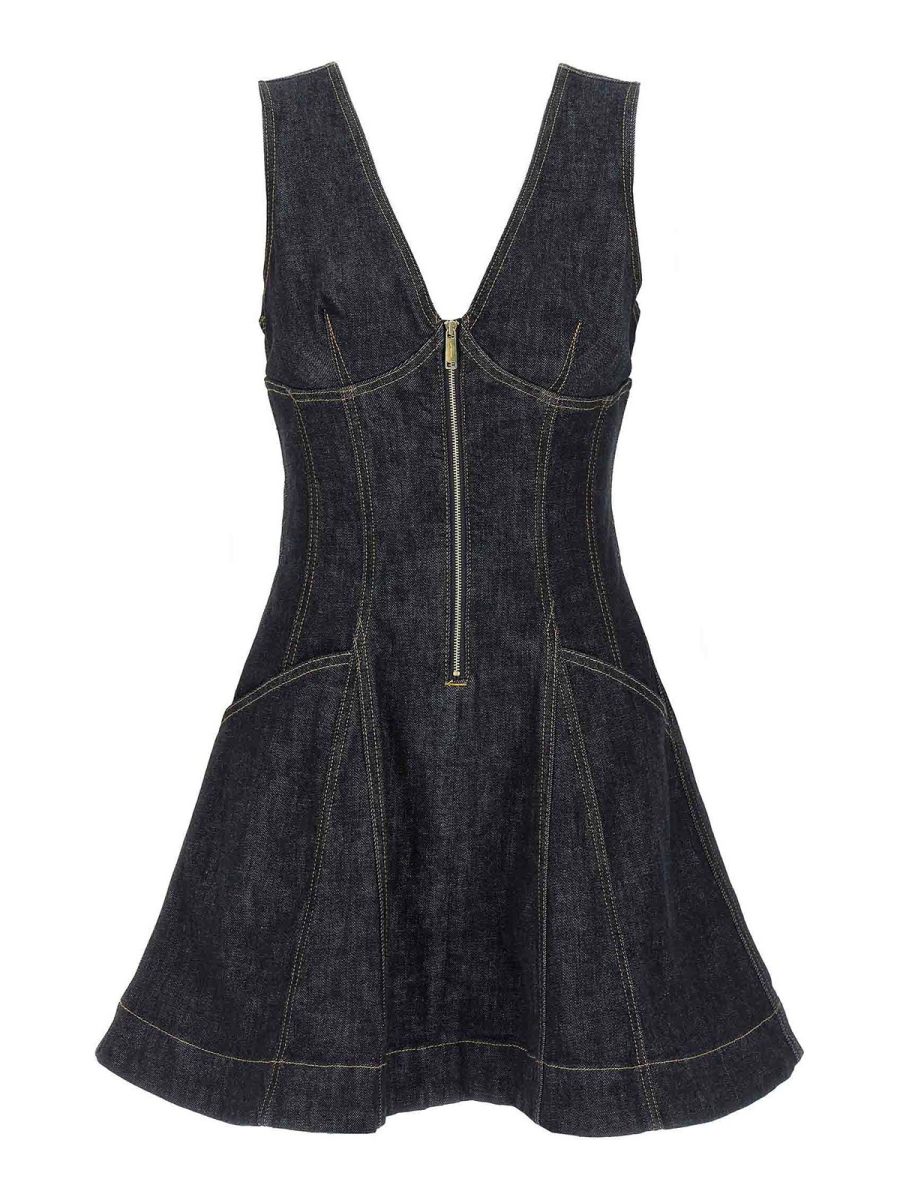 Self Portrait Robe Courte - Bleu