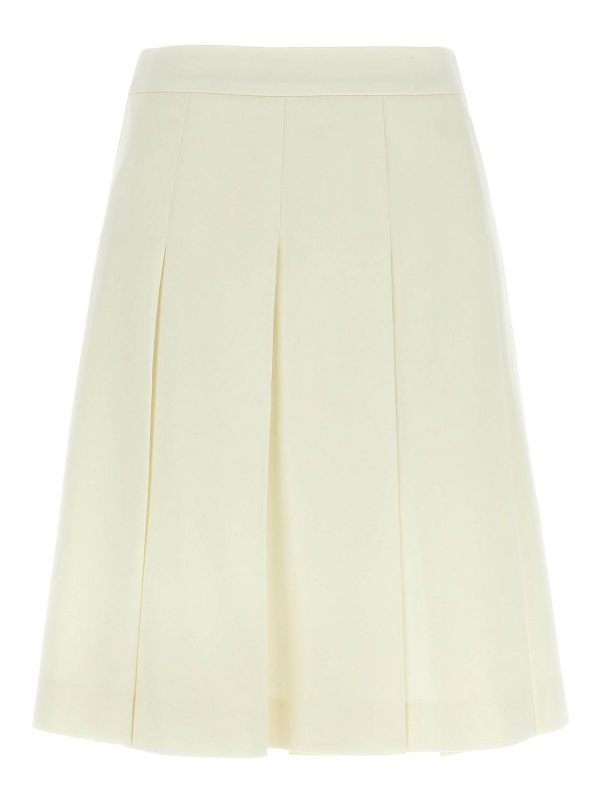 Alessandra Rich Jupe Midi - Blanc