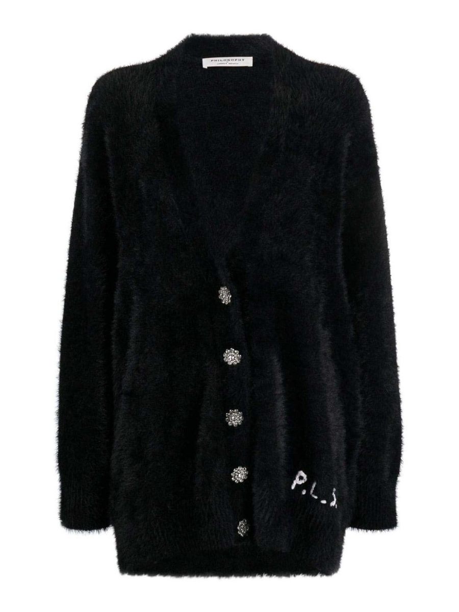 Philosophy di Lorenzo Serafini Cardigan - Noir