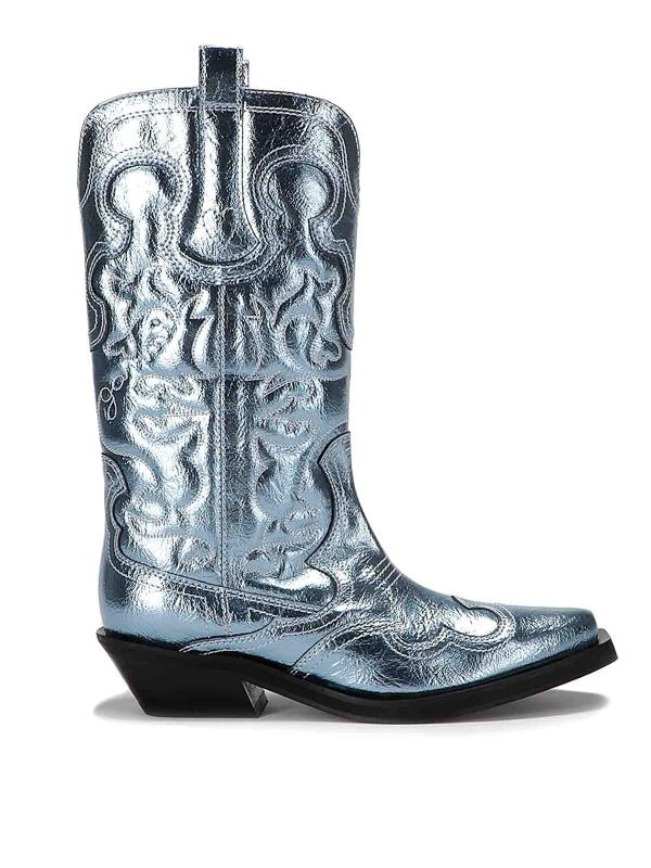 Ganni Bottes - Bleu
