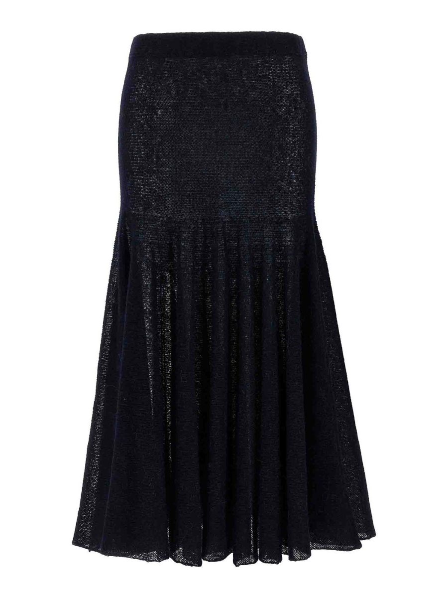 Magda Butrym Jupe Midi - Bleu