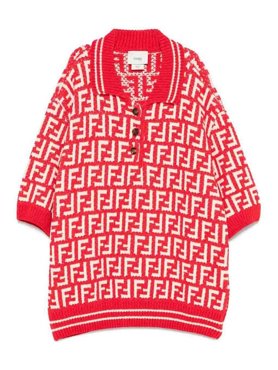 Fendi Jr Polo - Rouge