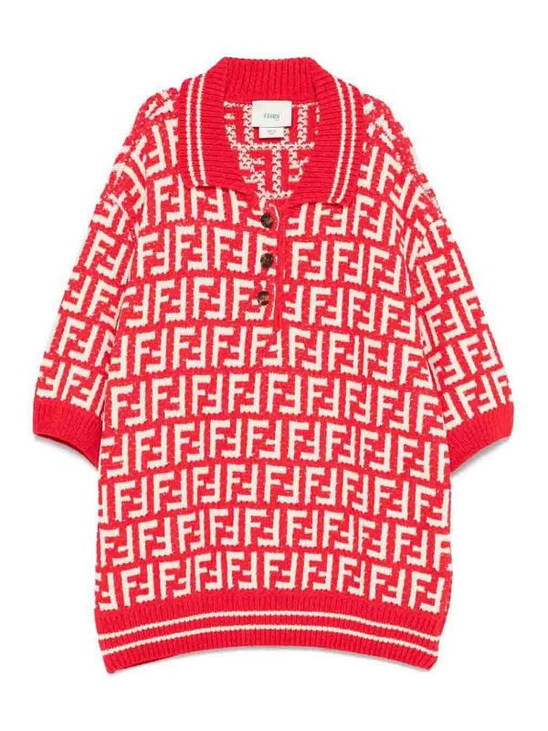 Fendi Jr Polo - Rouge