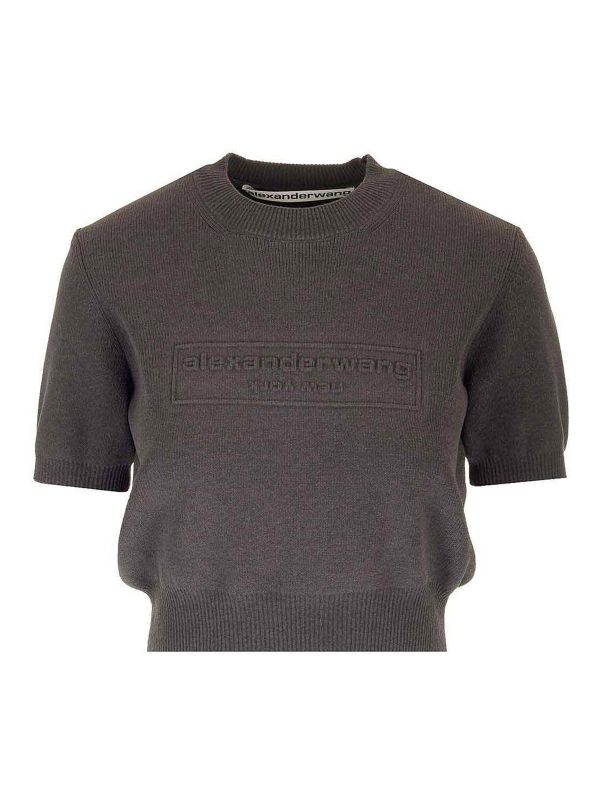 Alexander Wang Pull Col Rond - Noir