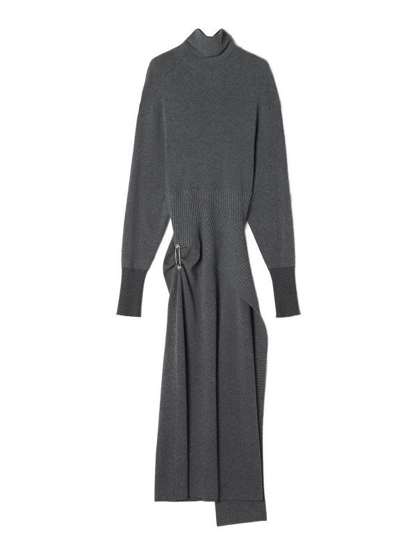 Lanvin Robe Au Genou - Gris