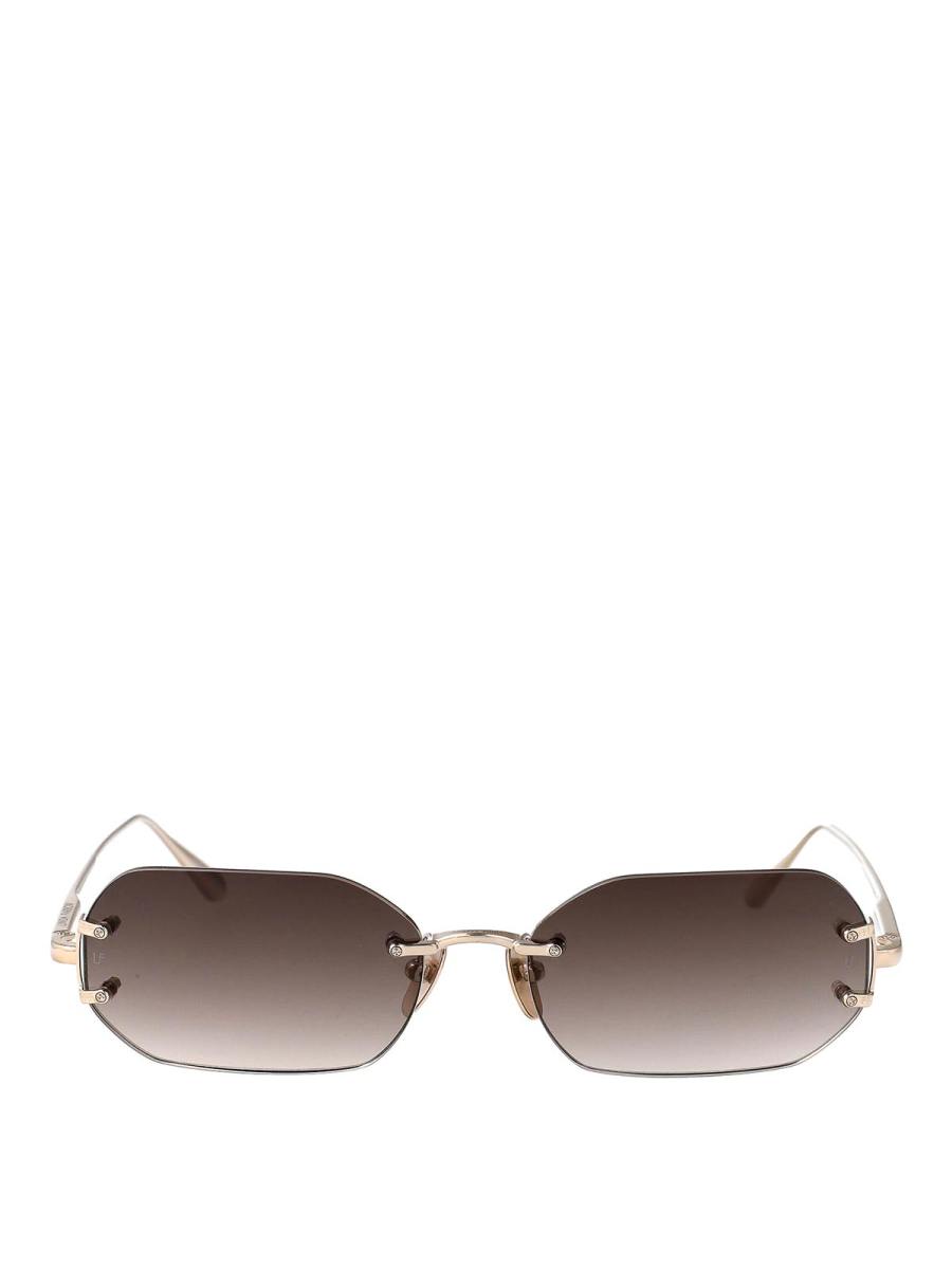 Linda Farrow Lunettes De Soleil - Or