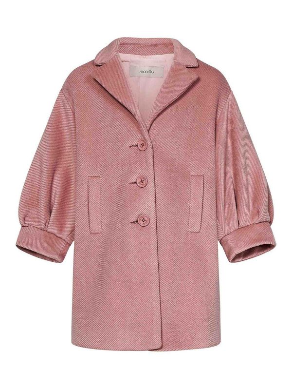 Simonetta Manteau Au Genou - Couleur Chair
