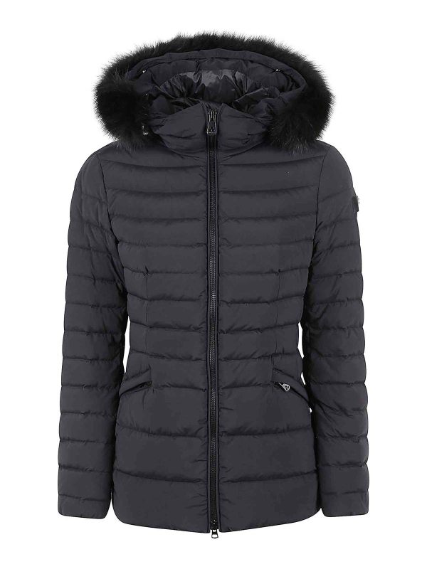 Peuterey Manteau Au Genou - Noir