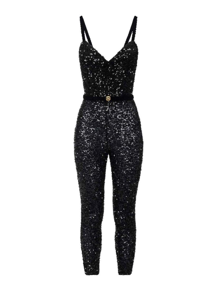 Elisabetta Franchi Combinaison - Noir