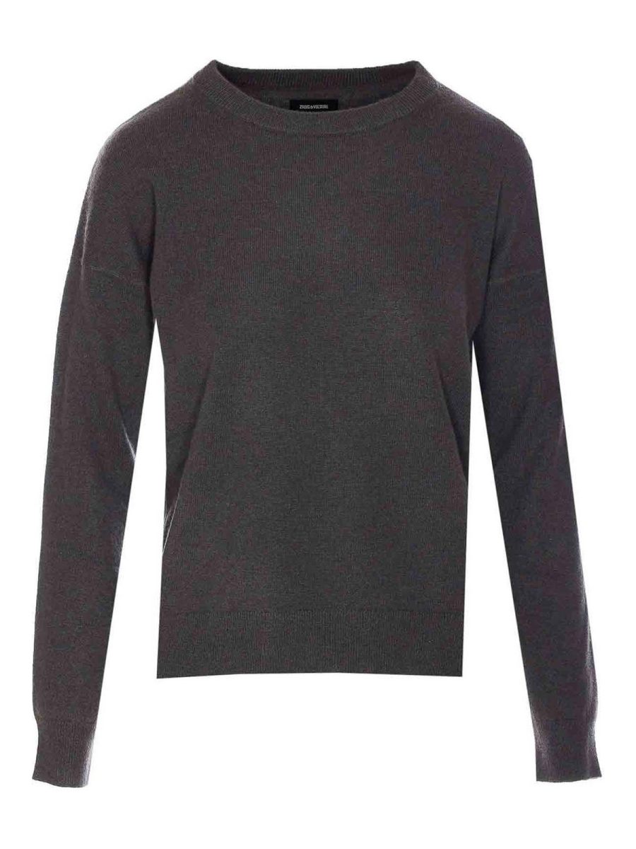 Zadig & Voltaire Pull Col Rond - Gris