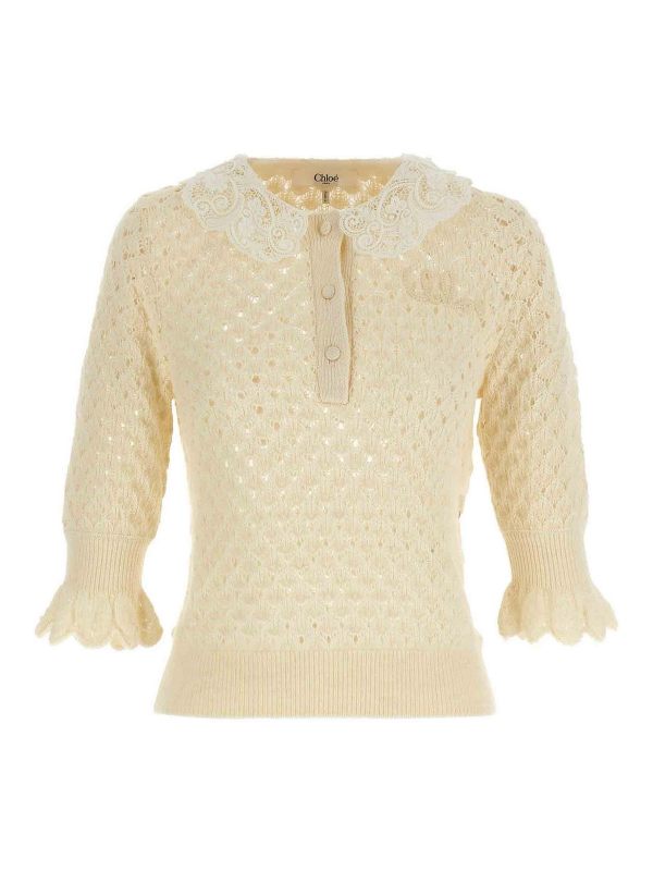 Chloe' Cardigan - Blanc